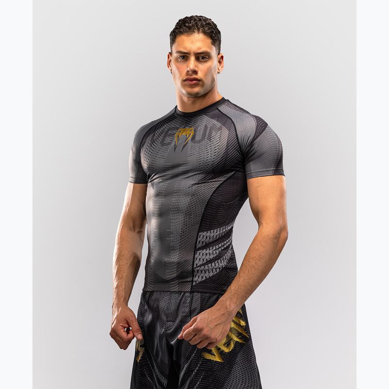 Herren-Rashguard Venum Galactic 3.0 Rashguard SS black/gold 3