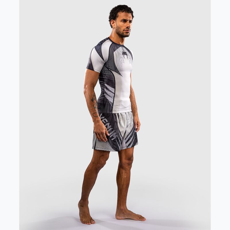 Herren-Rashguard Venum Galactic 3.0 Rashguard SS off white/black 2