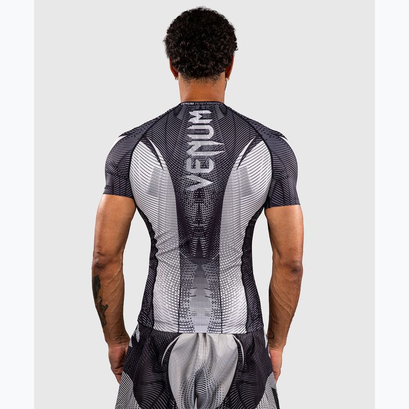 Herren-Rashguard Venum Galactic 3.0 Rashguard SS off white/black 3