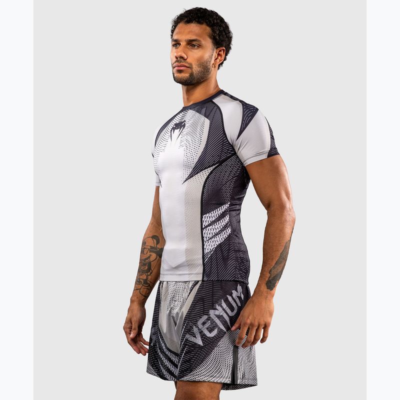 Herren-Rashguard Venum Galactic 3.0 Rashguard SS off white/black 4