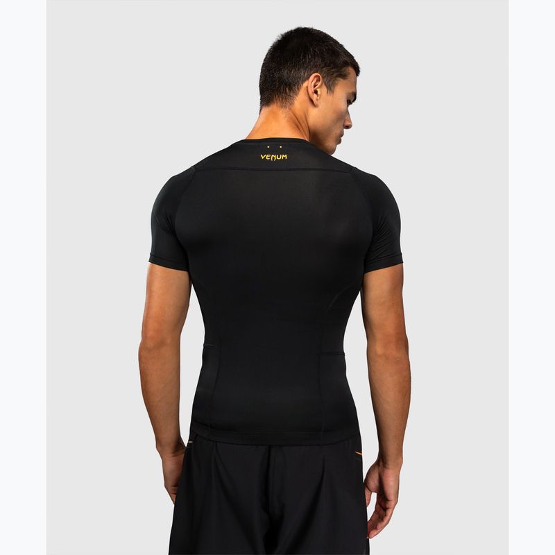 Herren-Rashguard Venum G-Core Rashguard SS black/gold 3