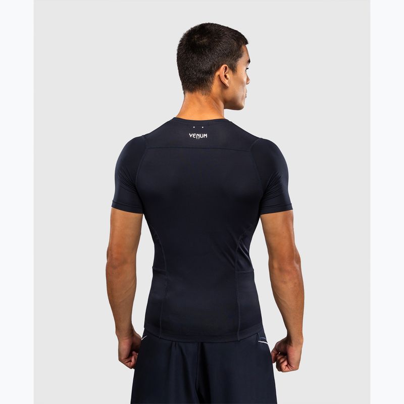 Herren-Rashguard Venum G-Core Rashguard SS navy blue/white 3
