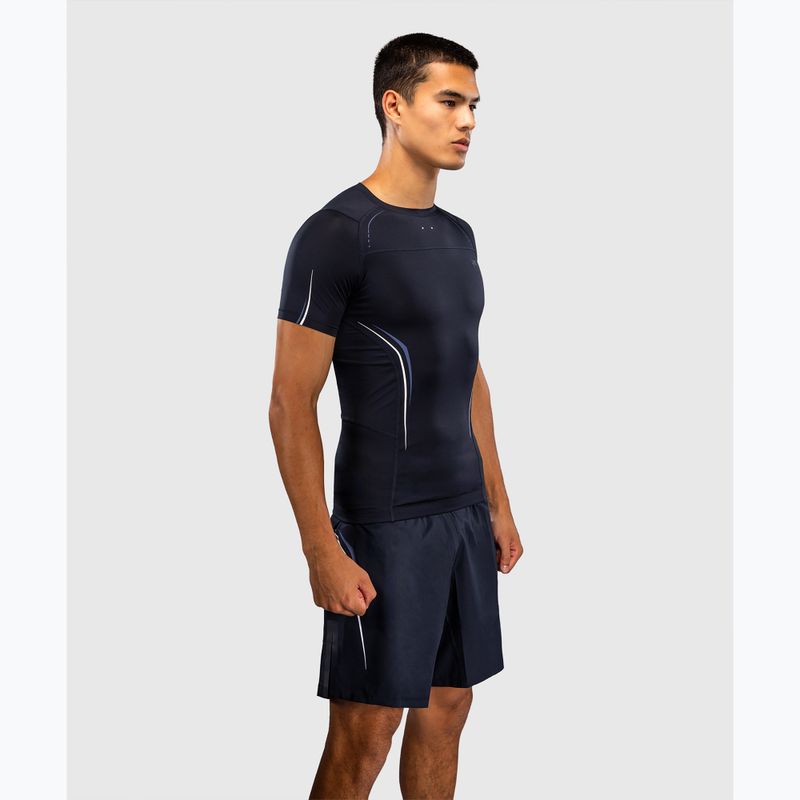 Herren-Rashguard Venum G-Core Rashguard SS navy blue/white 4