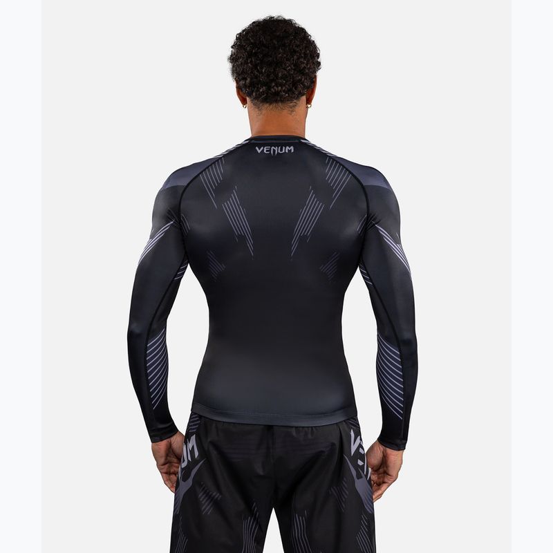 Herren Rashguard mit langen Ärmeln Venum No-Gi 6.0 Rashguard black/grey 3