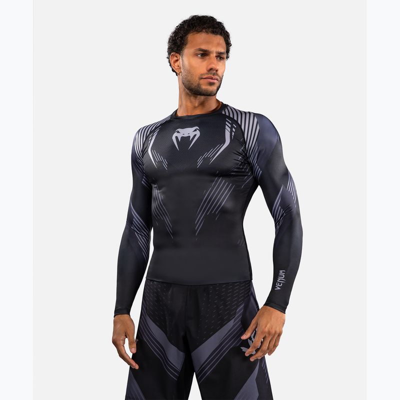 Herren Rashguard mit langen Ärmeln Venum No-Gi 6.0 Rashguard black/grey 4