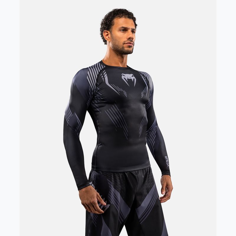 Herren Rashguard mit langen Ärmeln Venum No-Gi 6.0 Rashguard black/grey 5
