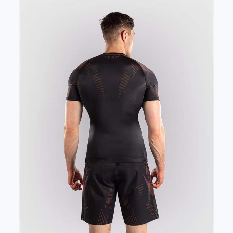 Herren-Rashguard Venum No-Gi 6.0 Rashguard black/brown 3