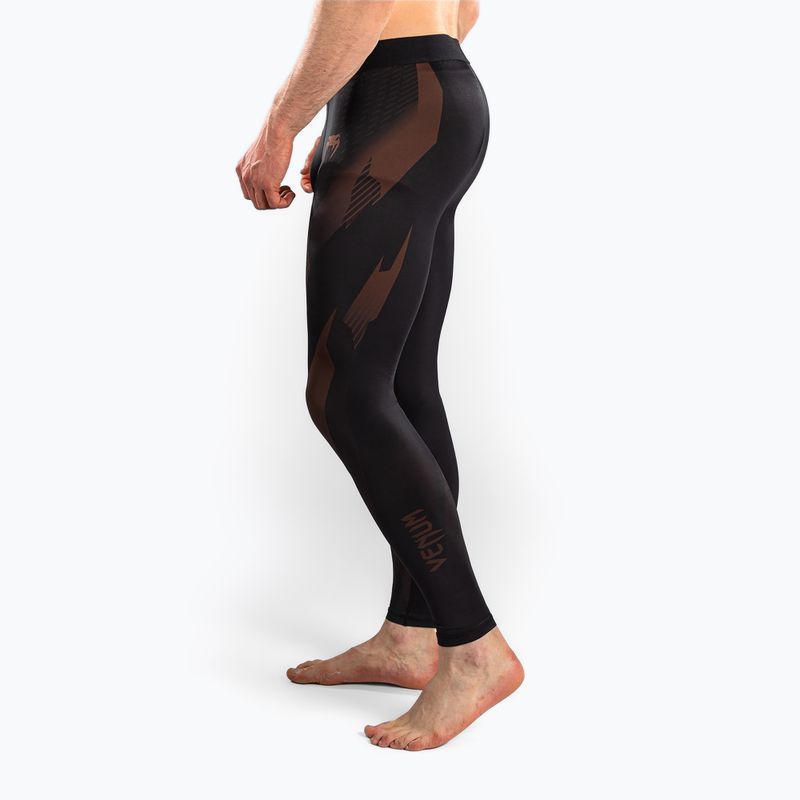 Herren-Trainingsleggings Venum No-Gi 6.0 Spats Black/Brown 5
