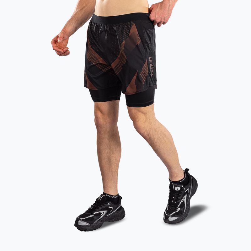 Herren-Trainingsshorts Venum No-Gi 6.0 Training black/brown 3
