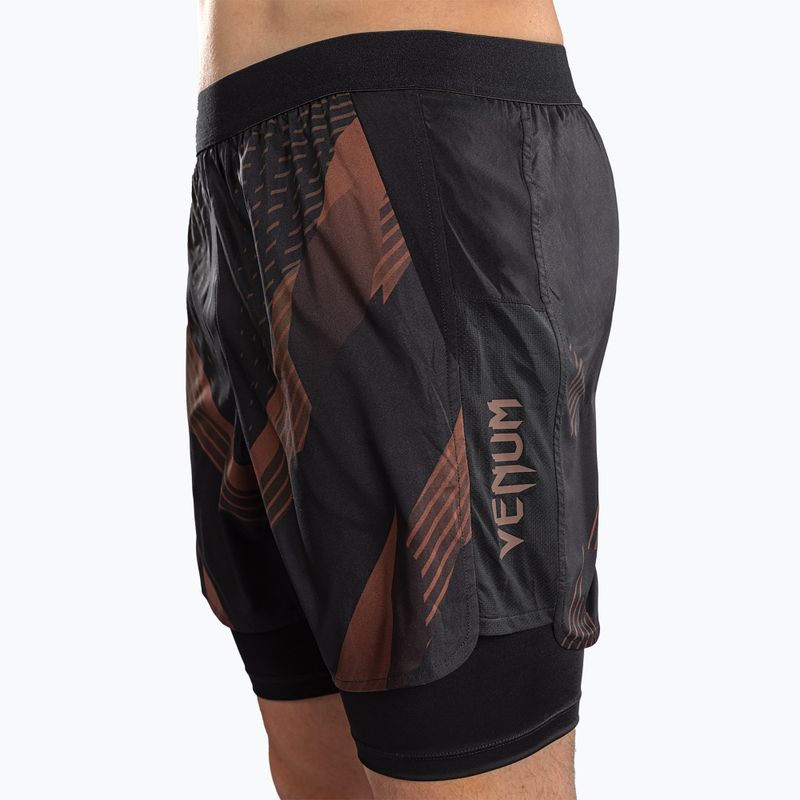 Herren-Trainingsshorts Venum No-Gi 6.0 Training black/brown 5