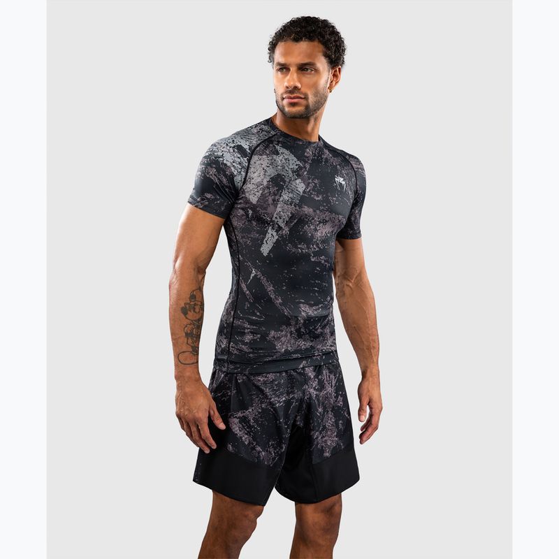 Herren-Rashguard Venum Rage & Workout Rashguard SS black/grey 4
