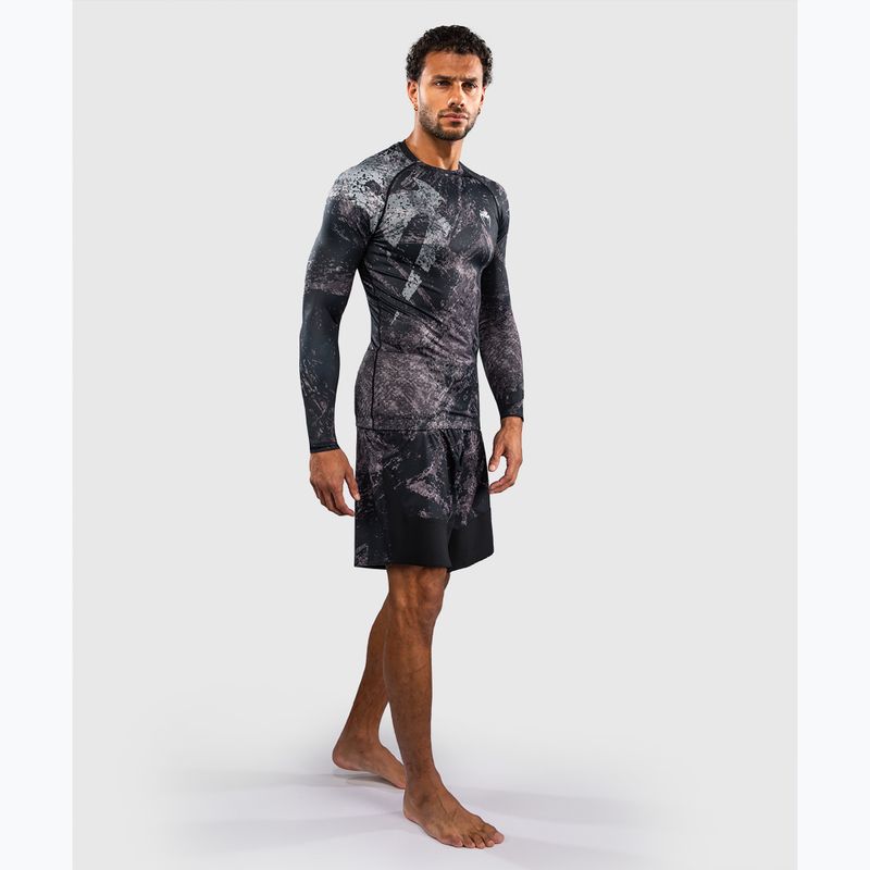 Herren Rashguard mit langen Ärmeln Venum Rage & Workout Rashguard LS black/grey 2