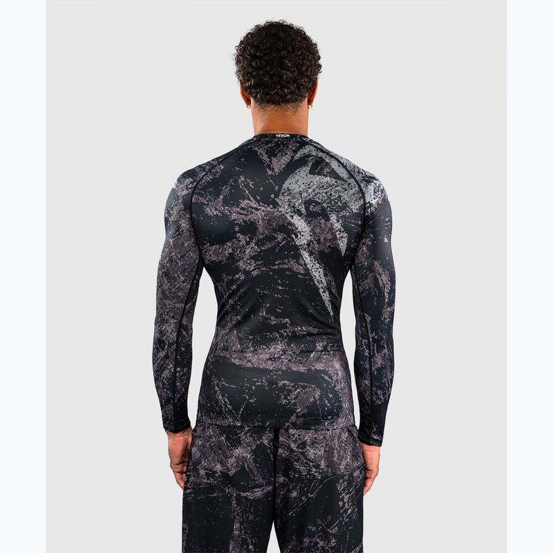Herren Rashguard mit langen Ärmeln Venum Rage & Workout Rashguard LS black/grey 3