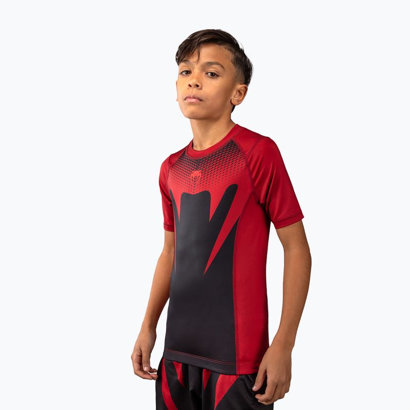 Kinder-Rashguard Venum Attack Rashguard SS black/red 3