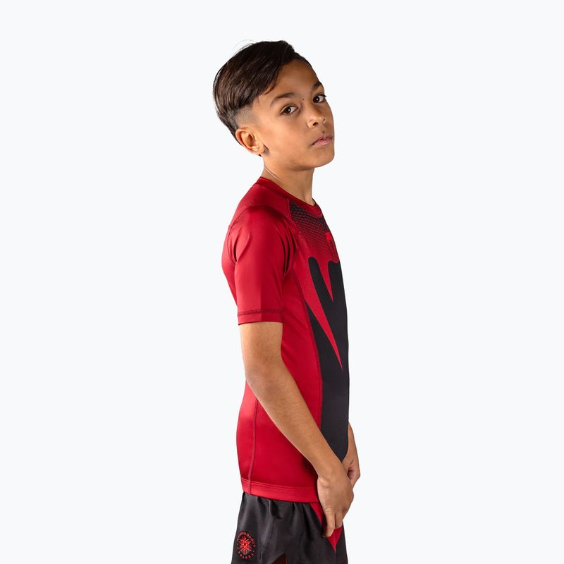 Kinder-Rashguard Venum Attack Rashguard SS black/red 4