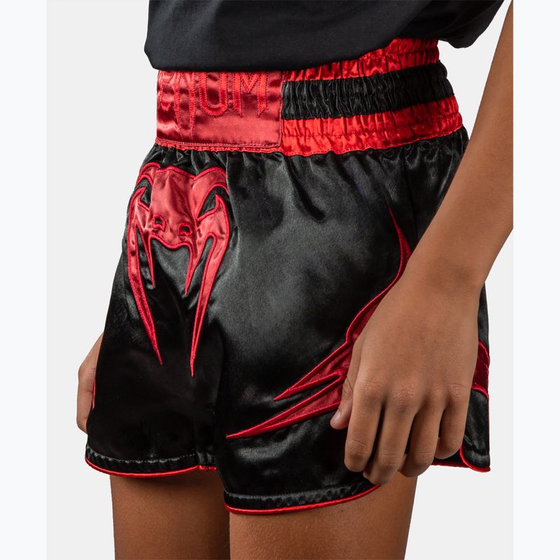 Trainingsshorts für Kinder Venum Attack Muay Thai black/red 4