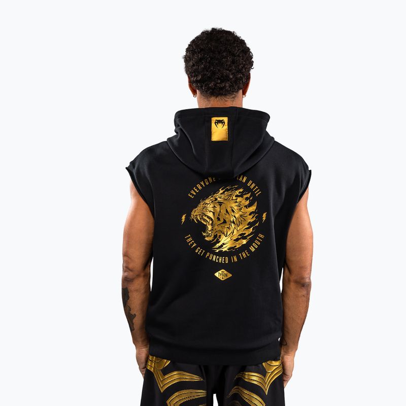 Herrenpullover Venum x Mike Tyson Tiger Sleeveless Hoodie black/gold 3