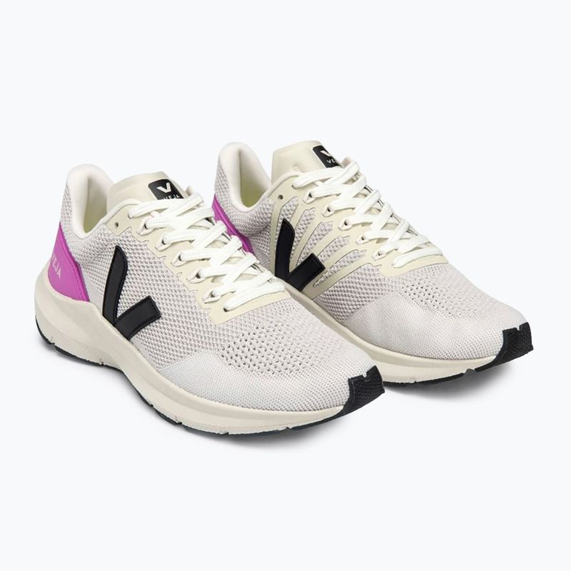 VEJA Marlin V-Knit Damen Laufschuhe Kreide/schwarz/ultraviolett 8
