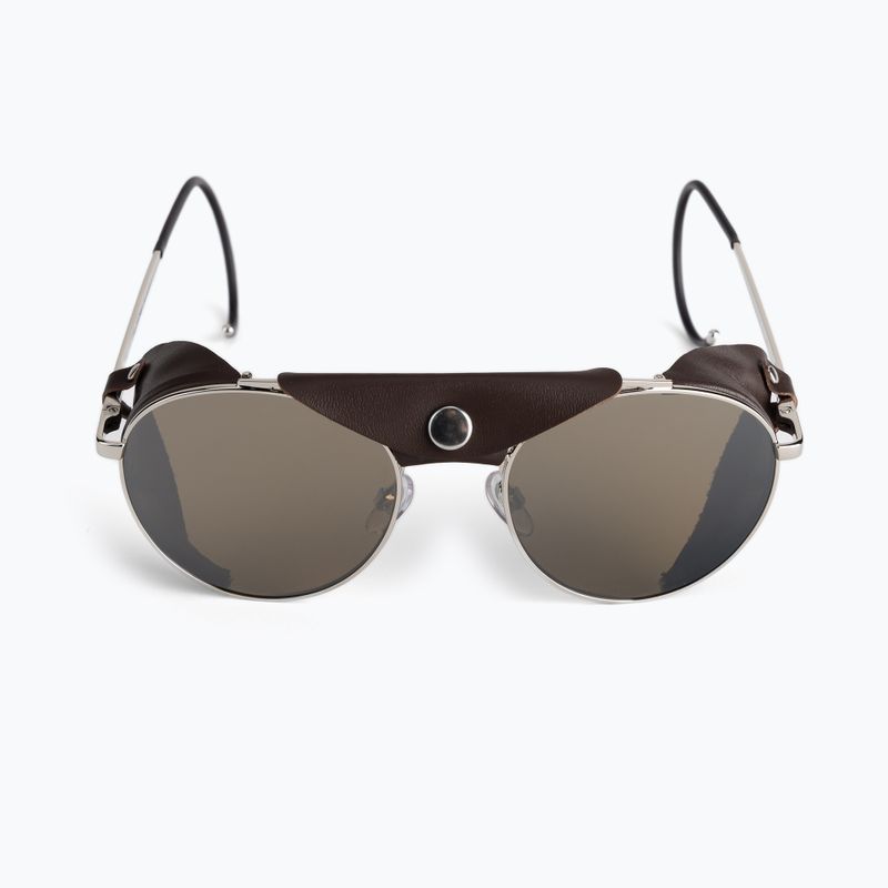 Frauen-Sonnenbrillen ROXY Blizzard 2021 shiny silver/brown leather 3