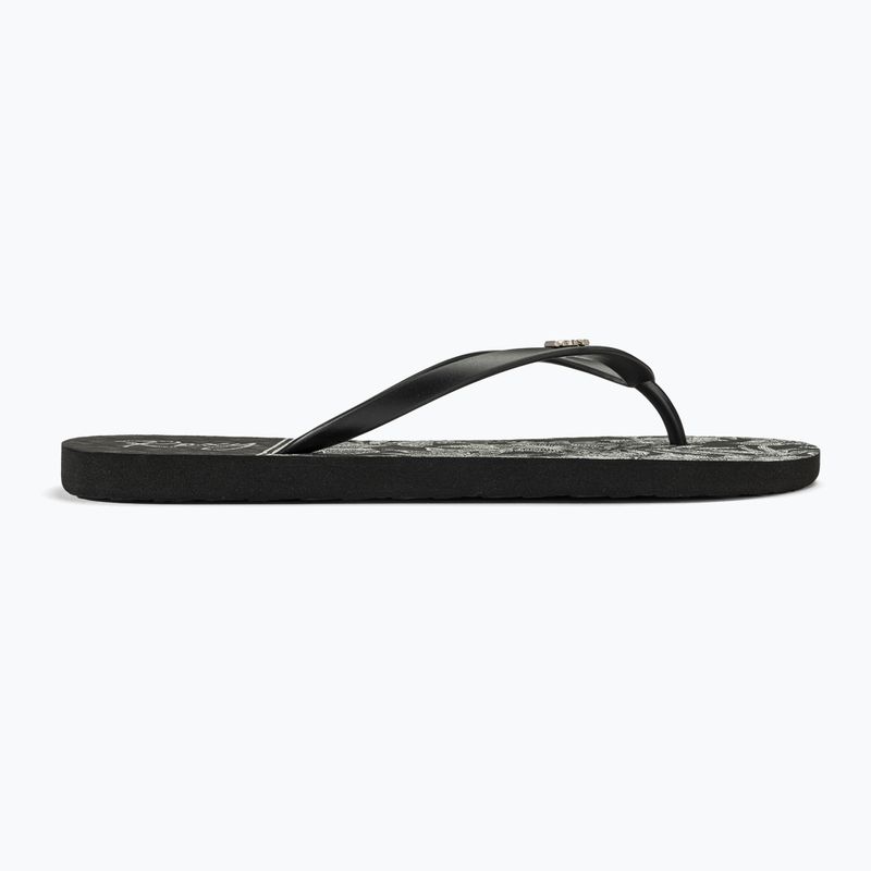 ROXY Viva Stamp II Damen Flip Flops schwarz/weiß 2