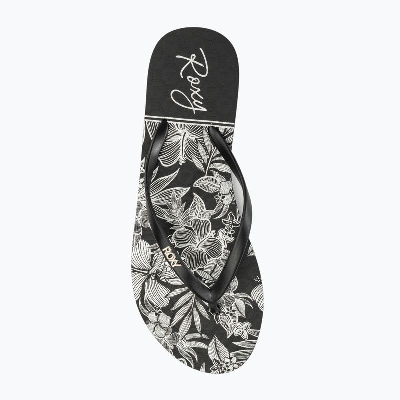 ROXY Viva Stamp II Damen Flip Flops schwarz/weiß