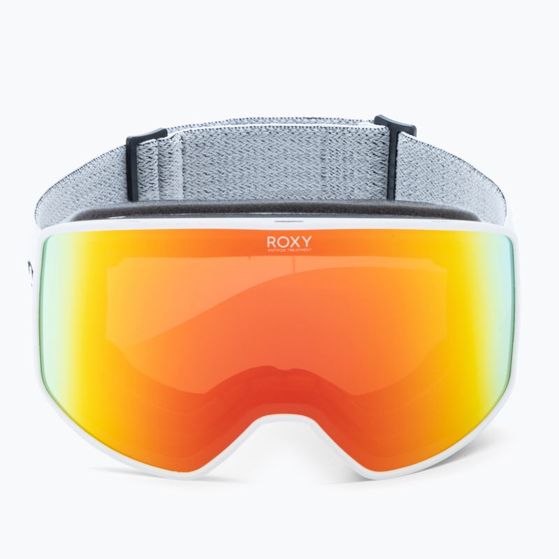 Snowboardbrille für Frauen ROXY Storm Women 2021 bright white/amber rose ml red 2