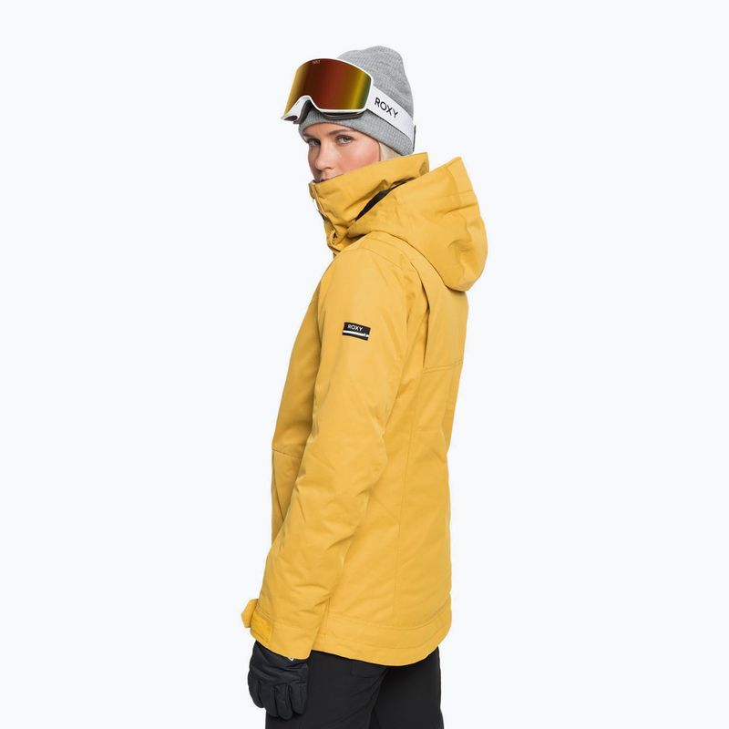 Snowboardjacke für Frauen ROXY Presence Parka 2021 golden 2