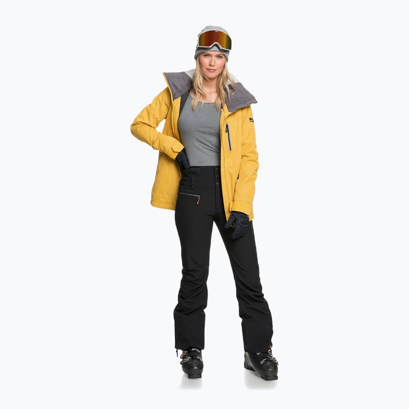 Snowboardjacke für Frauen ROXY Presence Parka 2021 golden 3