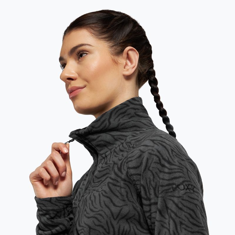 Snowboard-Sweatshirt für Frauen ROXY Cascade 2021 true black zebra print 5