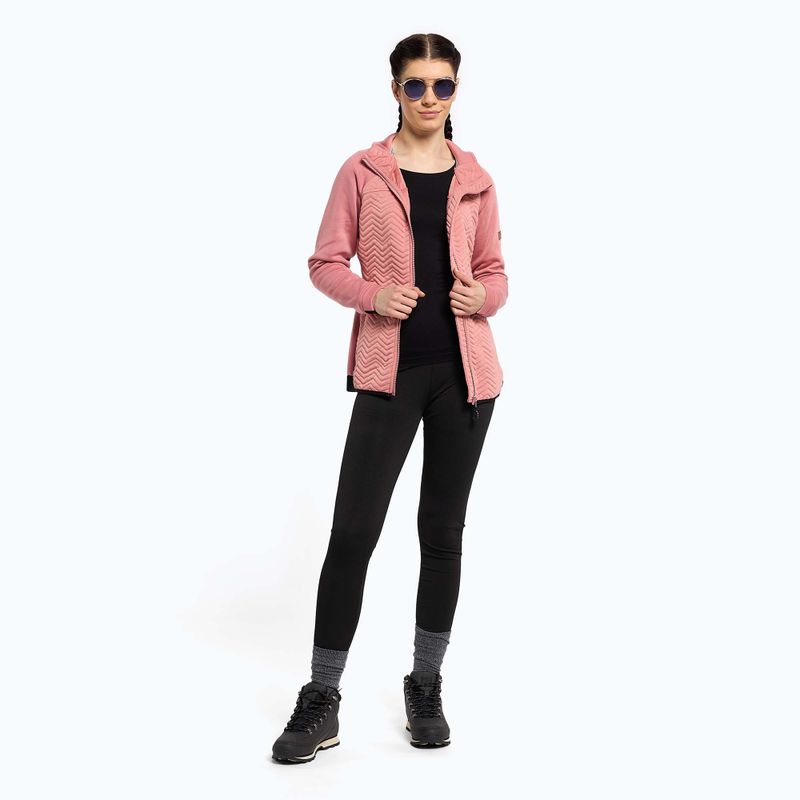 Snowboard-Sweatshirt für Frauen ROXY Limelight Zip Through 2021 dusty rose 2