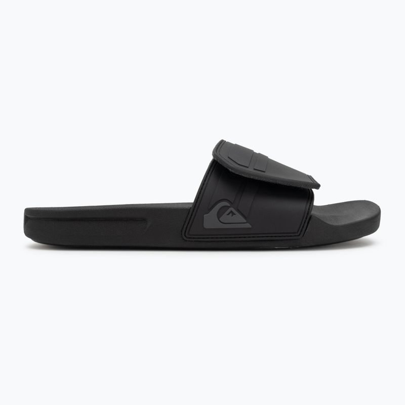 Quiksilver Rivi Slide Adjust schwarz/grau/schwarz Herren-Flip-Flops 2