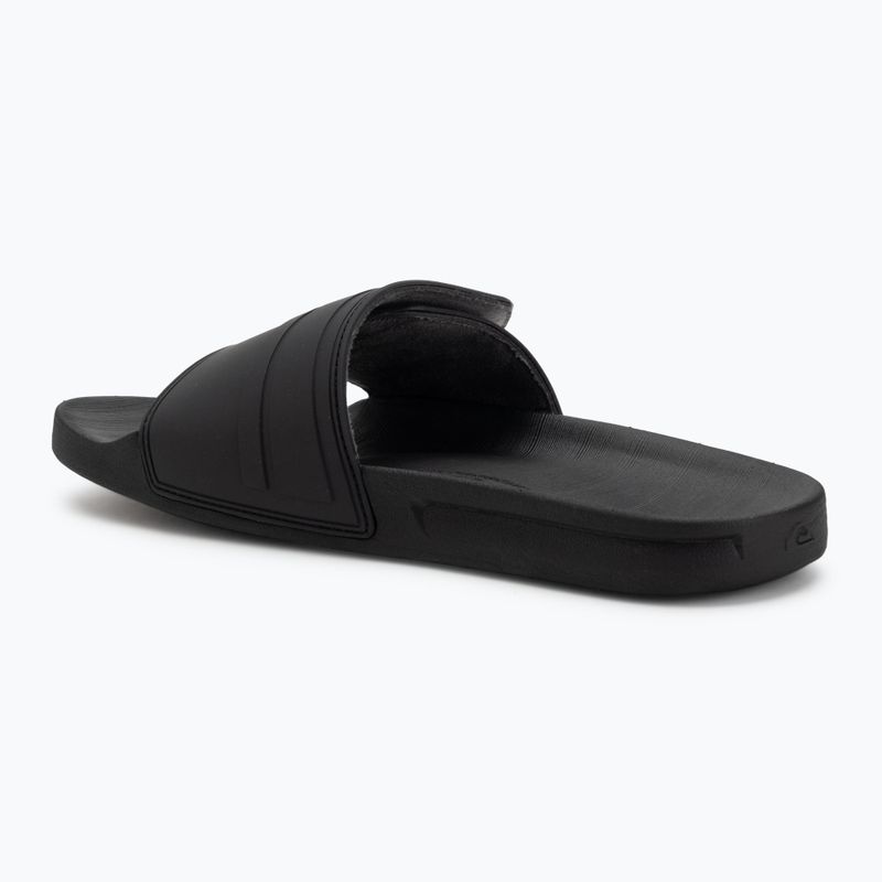 Quiksilver Rivi Slide Adjust schwarz/grau/schwarz Herren-Flip-Flops 3