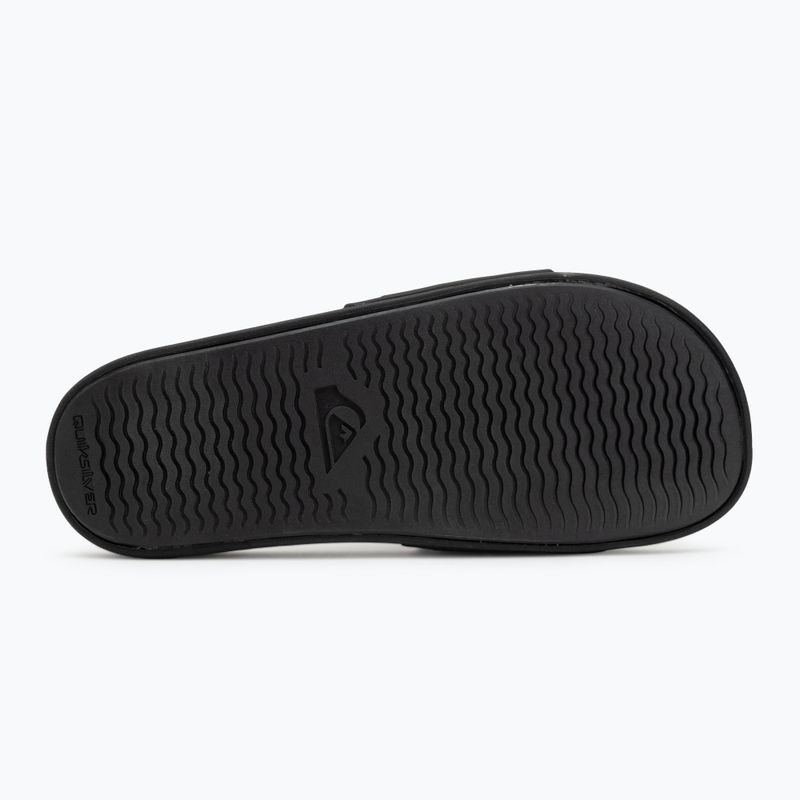 Quiksilver Rivi Slide Adjust schwarz/grau/schwarz Herren-Flip-Flops 4