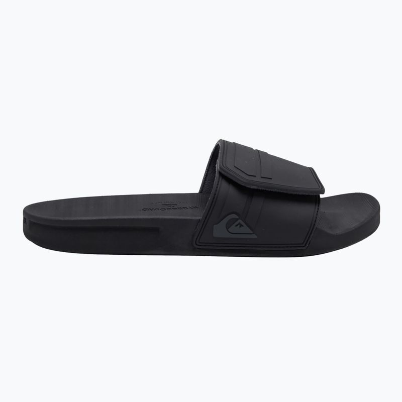 Quiksilver Rivi Slide Adjust schwarz/grau/schwarz Herren-Flip-Flops