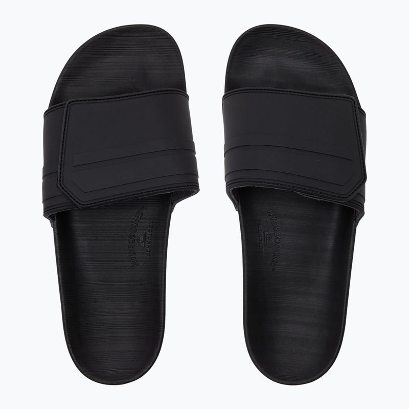 Quiksilver Rivi Slide Adjust schwarz/grau/schwarz Herren-Flip-Flops 2