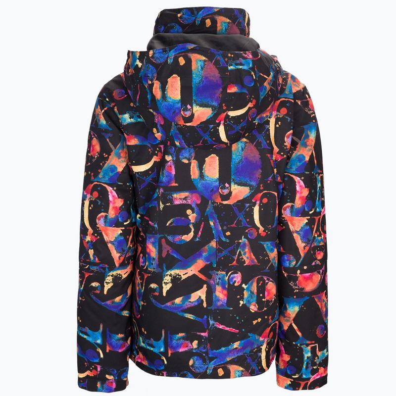 Snowboardjacke für Kinder ROXY Jetty Girl 2021 true black magic carpet 2