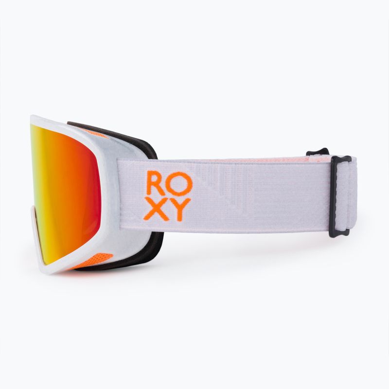 Snowboardbrille für Frauen ROXY Feenity Color Luxe 2021 bright white/sonar ml revo red 4