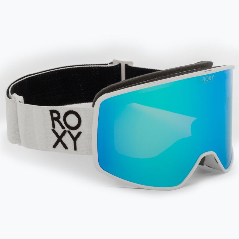 Snowboardbrille für Frauen ROXY Storm Women J 2021 bright white/amber rose ml turquesa