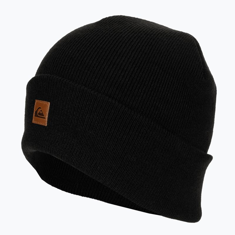 Herren Quiksilver Brigade Beanie Snowboard Mütze echt schwarz 3
