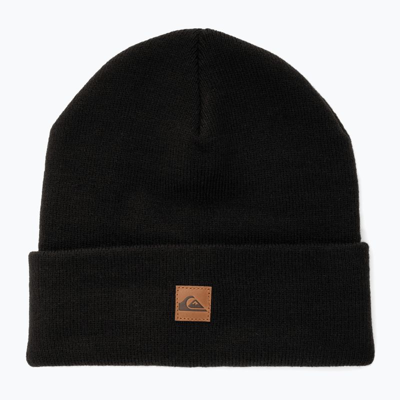 Herren Quiksilver Brigade Beanie Snowboard Mütze echt schwarz 5