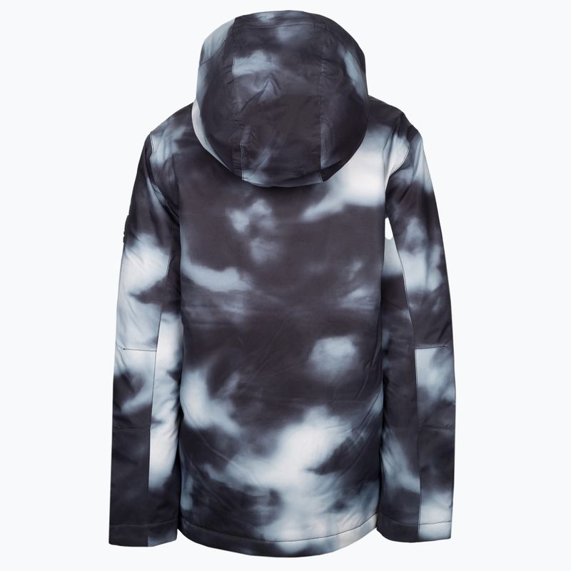 Quiksilver Mission gedruckt Kinder Snowboard Jacke schwarz EQBTJ03148 2