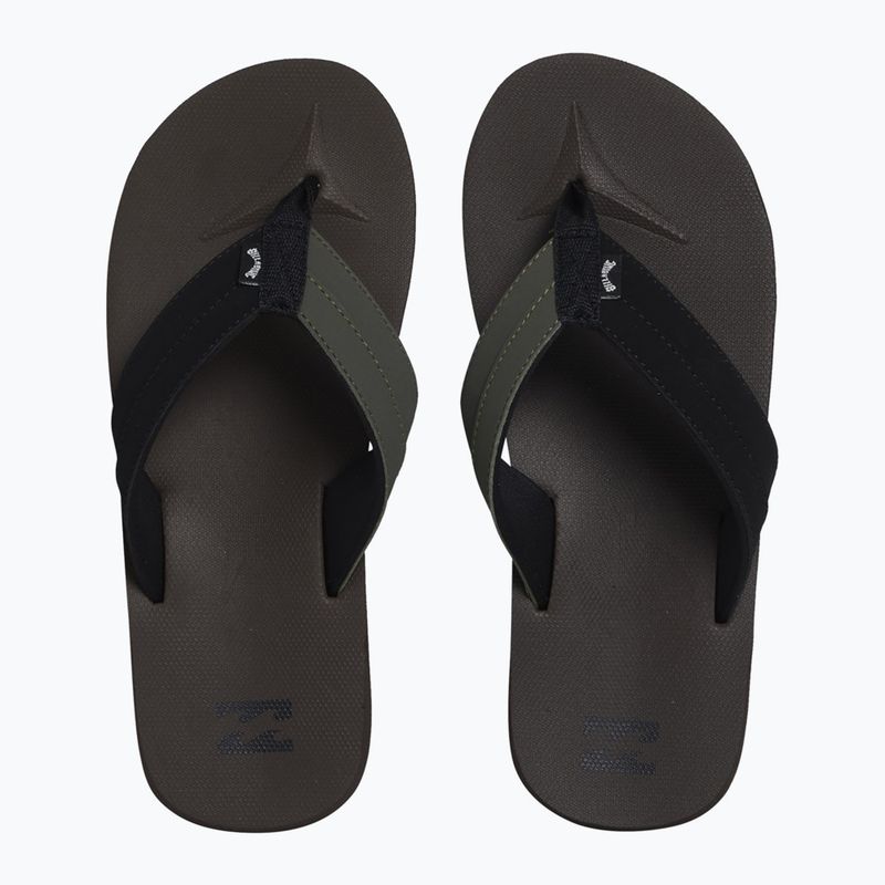 Herren Billabong All Day Impact Flip Flops Schokolade MFOT1BAD-CHO 4