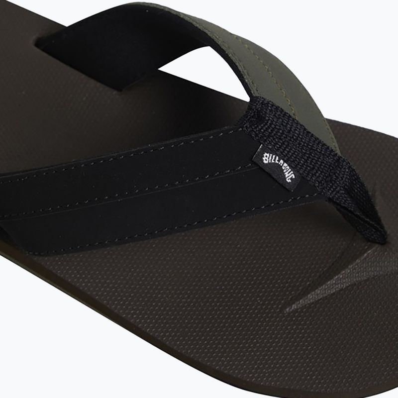 Herren Billabong All Day Impact Flip Flops Schokolade MFOT1BAD-CHO 6