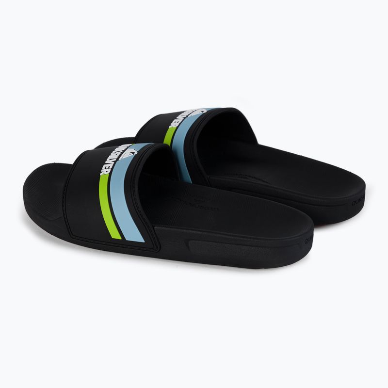 Flip-Flops für Kinder Quiksilver Rivi Slide black/orange/blue 3