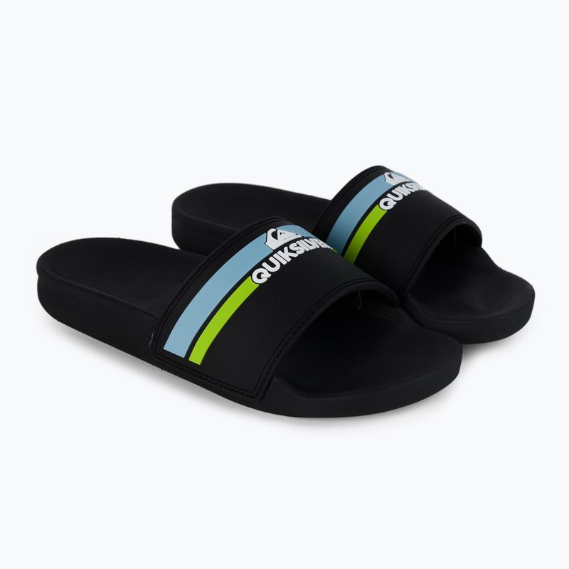 Flip-Flops für Kinder Quiksilver Rivi Slide black/orange/blue 5