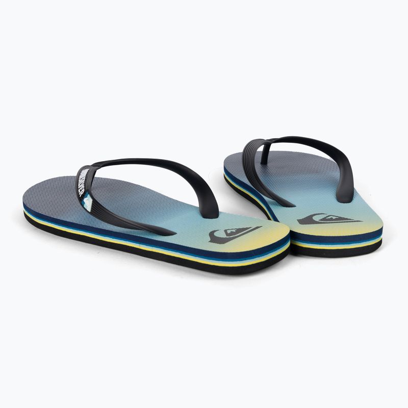 Herren-Flip-Flops Quiksilver Molokai Newwave black/blue/blue 3