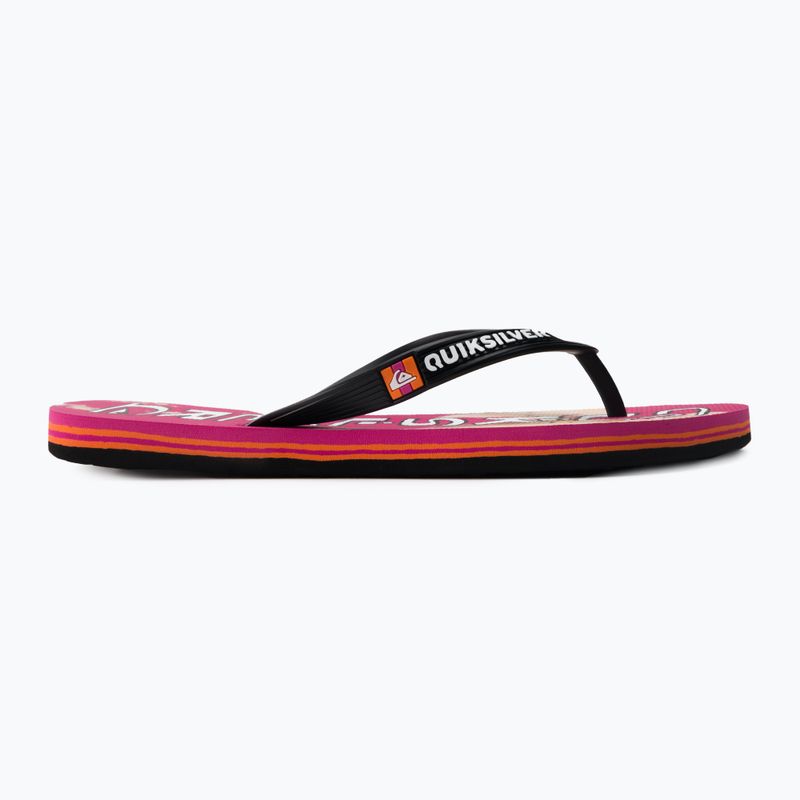 Herren-Flip-Flops Quiksilver Molokai Acid Drop black/orange/orange 2