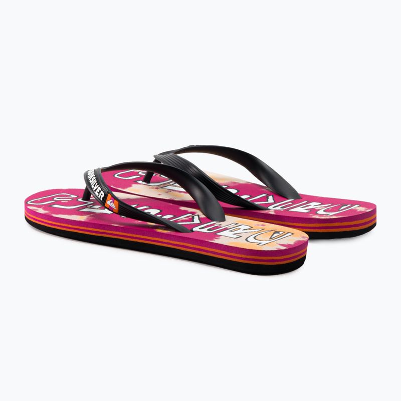 Herren-Flip-Flops Quiksilver Molokai Acid Drop black/orange/orange 3