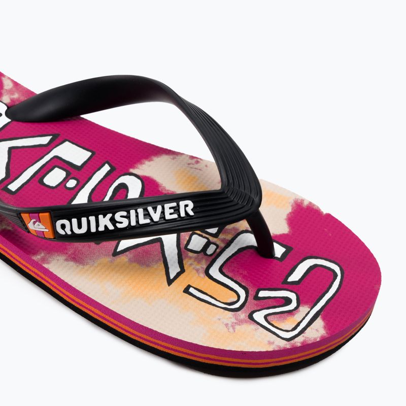 Herren-Flip-Flops Quiksilver Molokai Acid Drop black/orange/orange 7