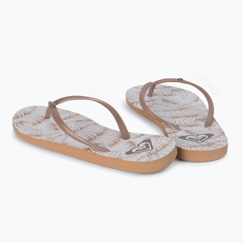 Damen-Flip-Flops ROXY Bermuda Print J 2021 white/tan 3